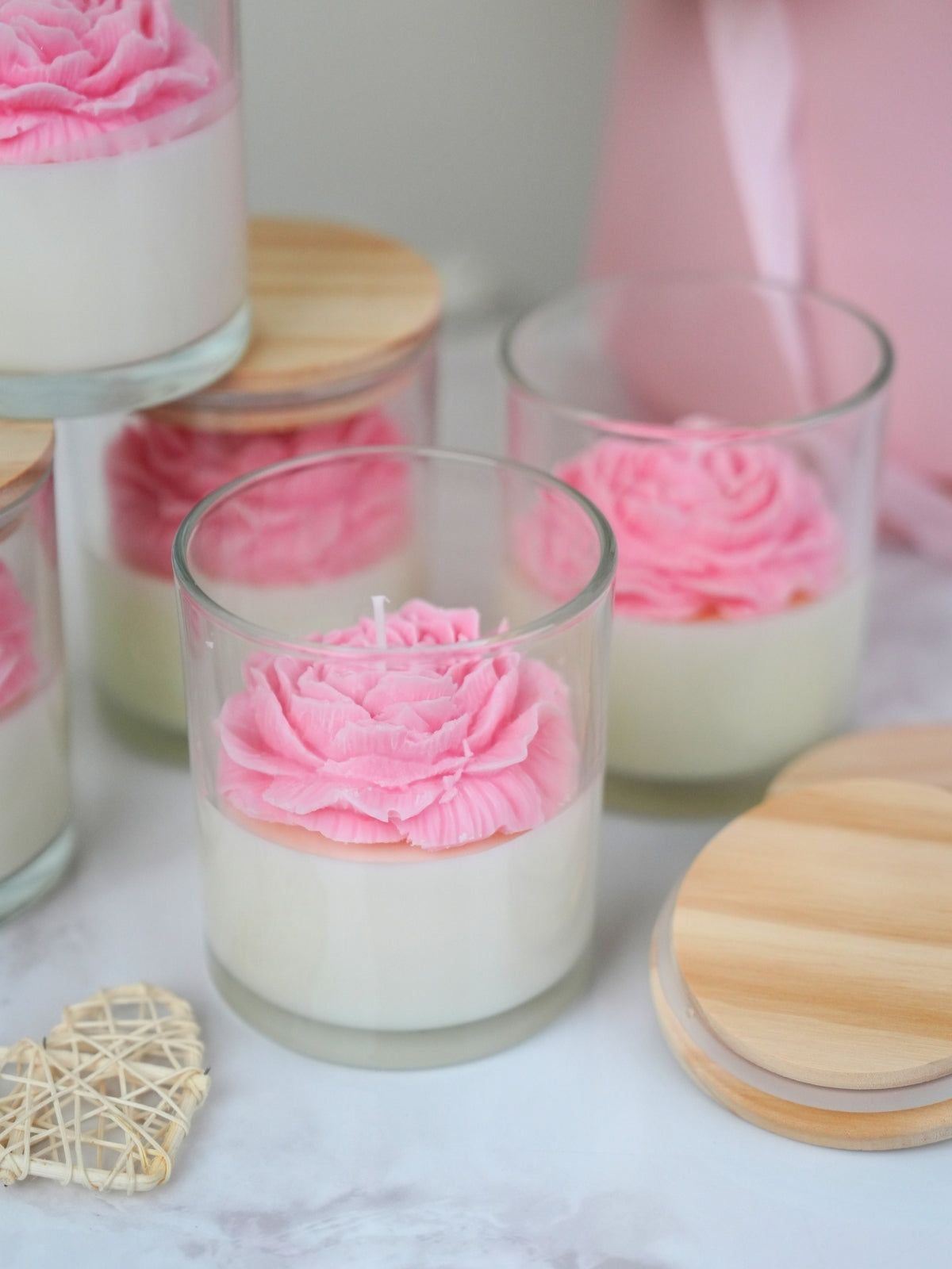 Floral Art Candle – Luxury Handmade Candle