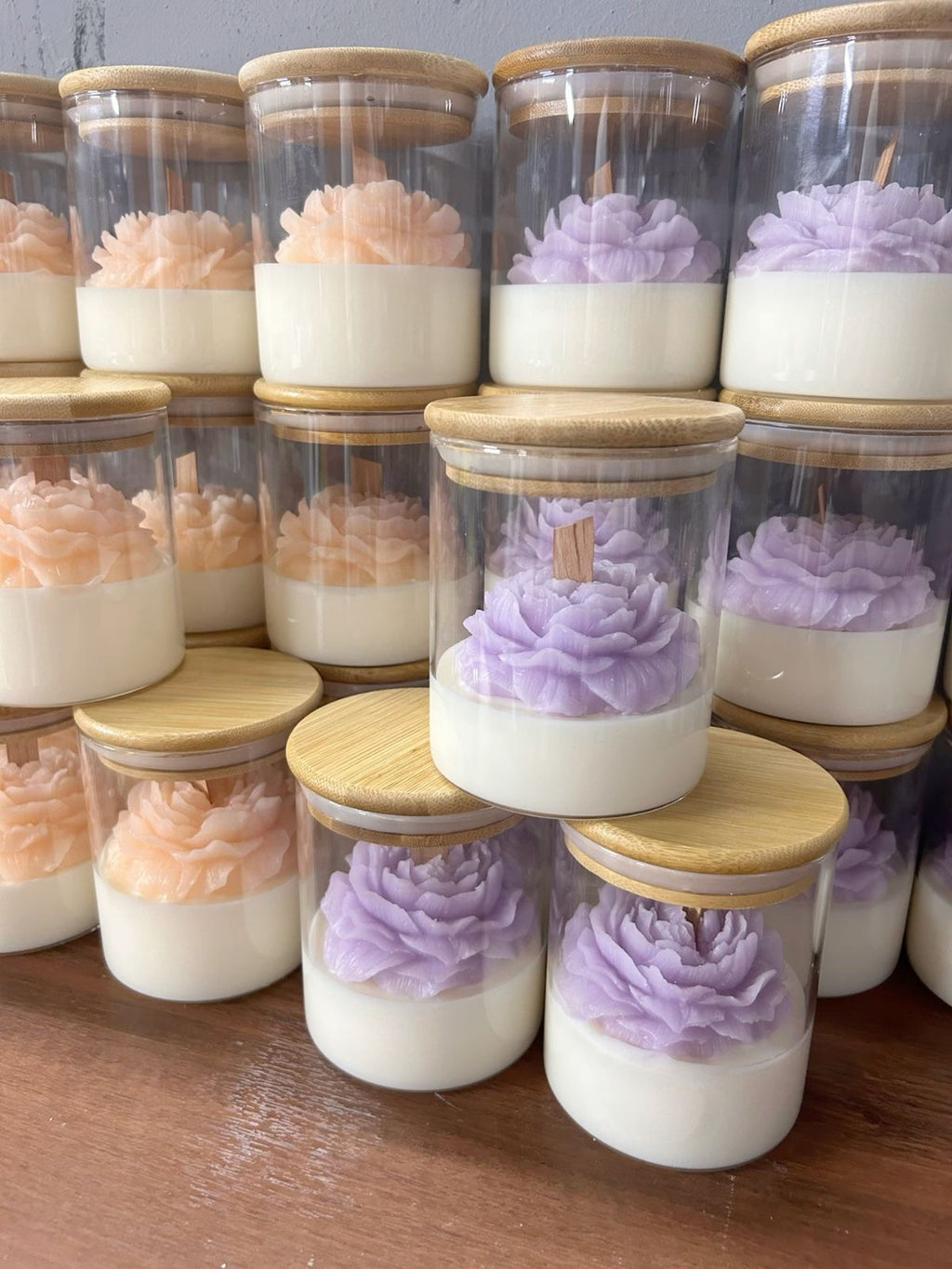 Floral Art Candle – Luxury Handmade Candle