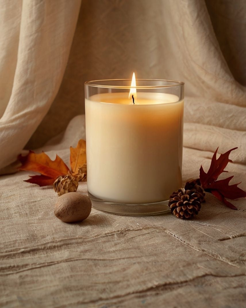 Luxury Soy & Coconut Candle – 8 oz our - 4 oz